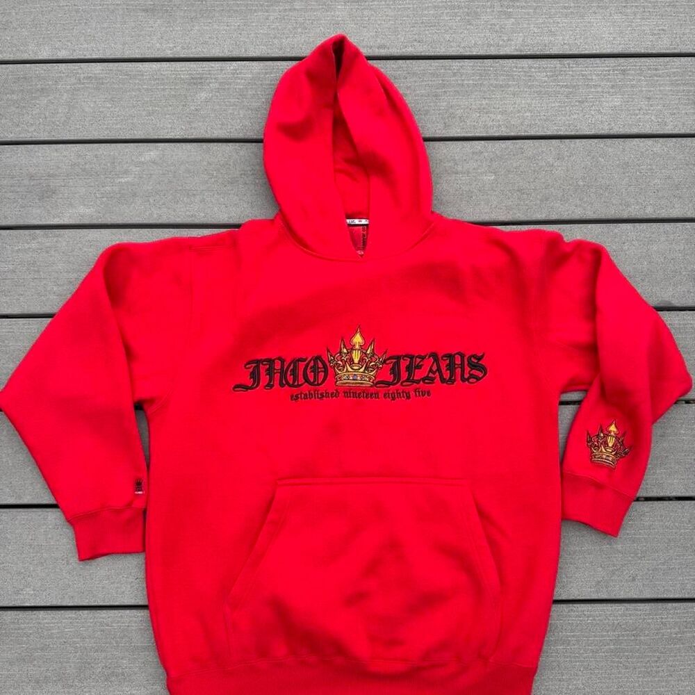Jnco Men's Red Hoodie